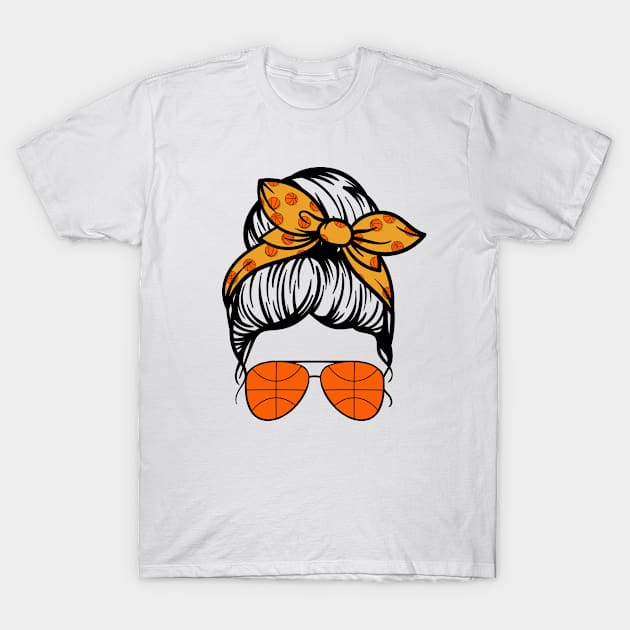 Basket ball Mom With Sunglasses T-Shirt by Daimon